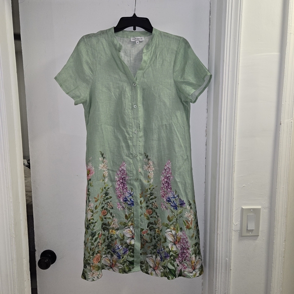 Le Ragazze Dresses & Skirts - Chic Pastel Green Floral Maxi Dress